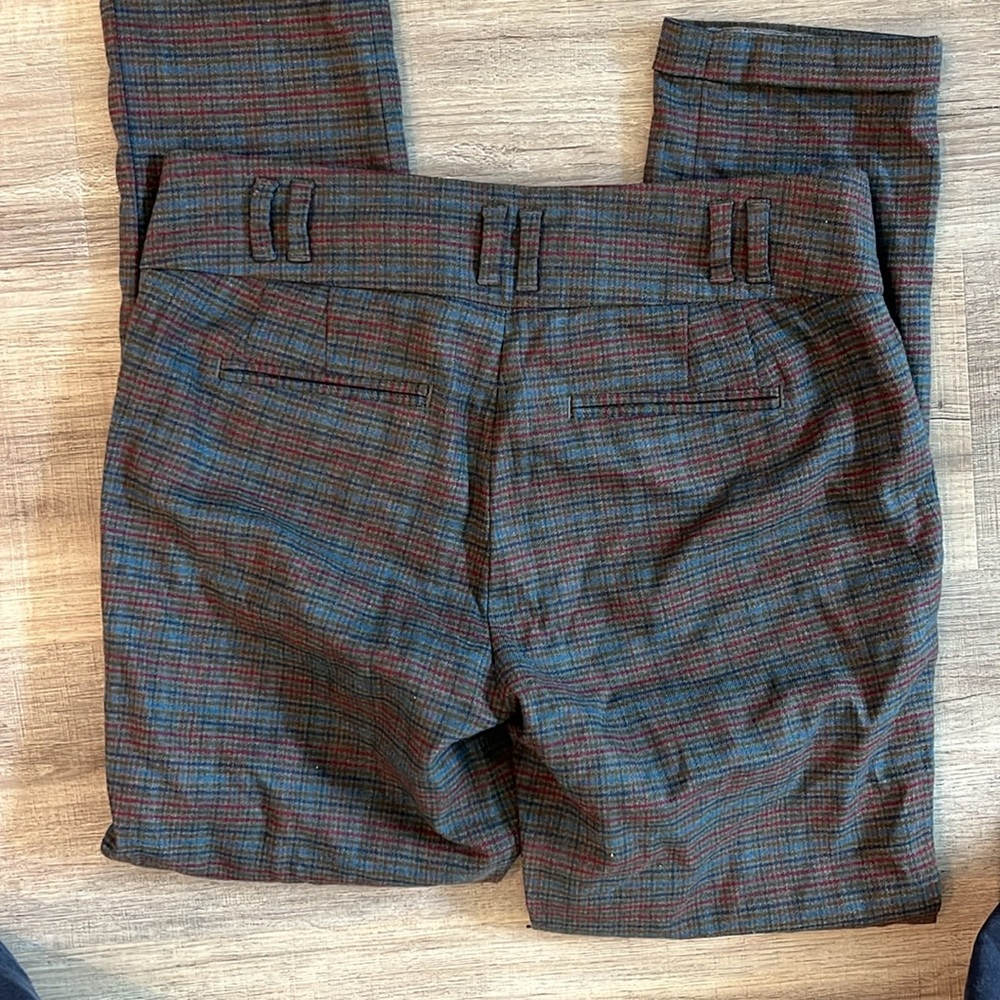 Anthropologie Cartonnier Plaid Cuffed Pants Trousers - Picture 7 of 8